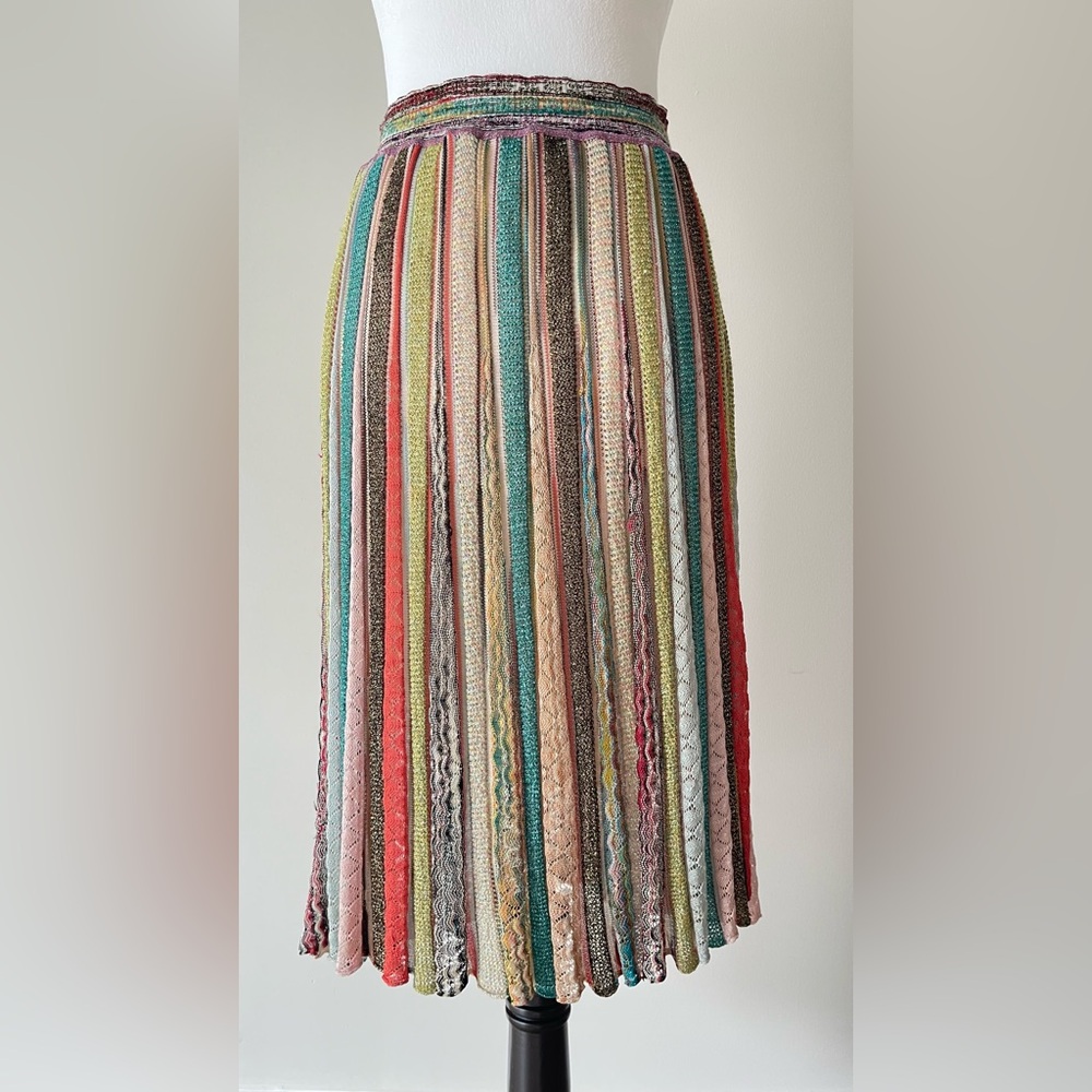 Missoni Multicolor Chevron Skirt size 44 $1750 - Picture 9 of 16